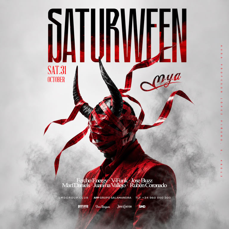 Saturween Halloween Mya Valencia 31 octubre